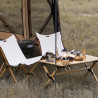 Table de camping pliante Wild Land en bambou avec chaises