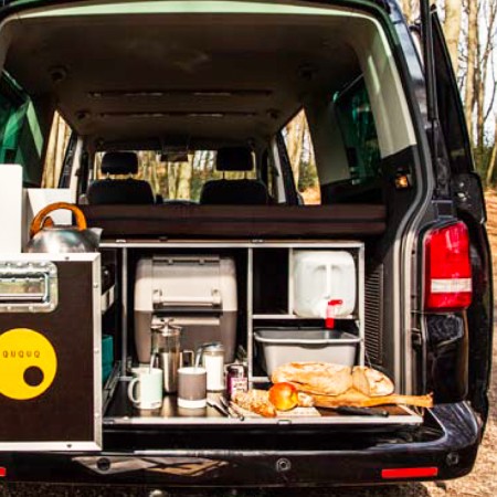 BusBox QUQUQ campingbox réchaud double-feu