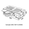 EGOE Nestbox Camper 200 set cuisine dessin technique