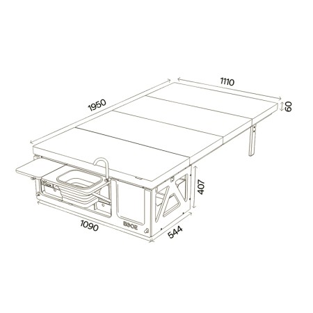 EGOE Nestbox Hiker 100 dimensions