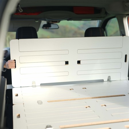 EGOE Nestbox Hiker 100 dans Peugeot Rifter installation du sommier