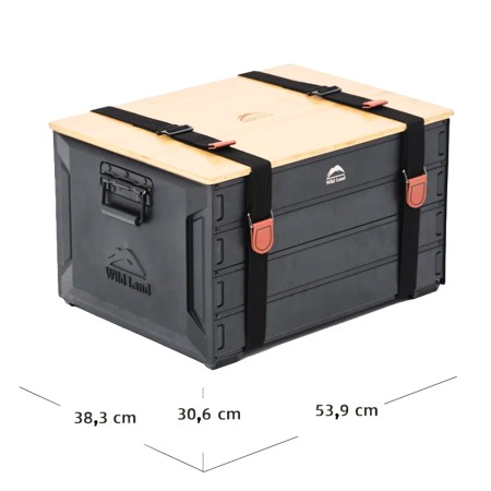 Storage Box Wild Land - Boîte de stockage bois et alu