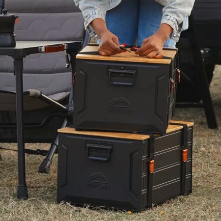 Storage Box Wild Land Boîte de stockage en aluminium, idéale pour ranger dehors