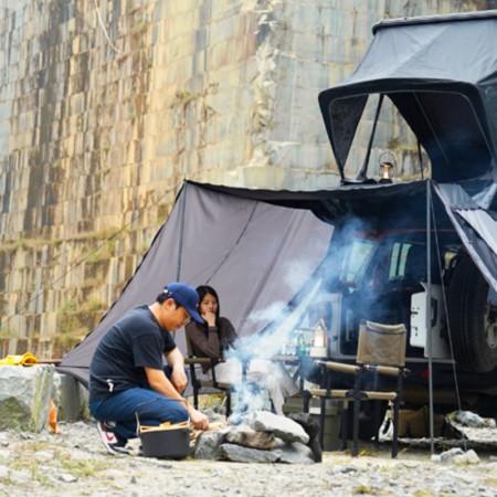 Auvent connecteur arrière pour tente de toit Wild Land campement protégé des intempéries