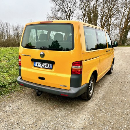 245 VW T5 jaune 1re main 1.9Tdi 84cv hayon