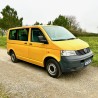 245 VW T5 jaune 1re main 1.9Tdi 84cv ancien van de l'église