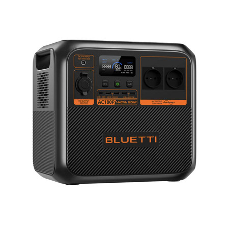 BLUETTI AC180P Station électrique portable | 1 800 W / 1 440 Wh